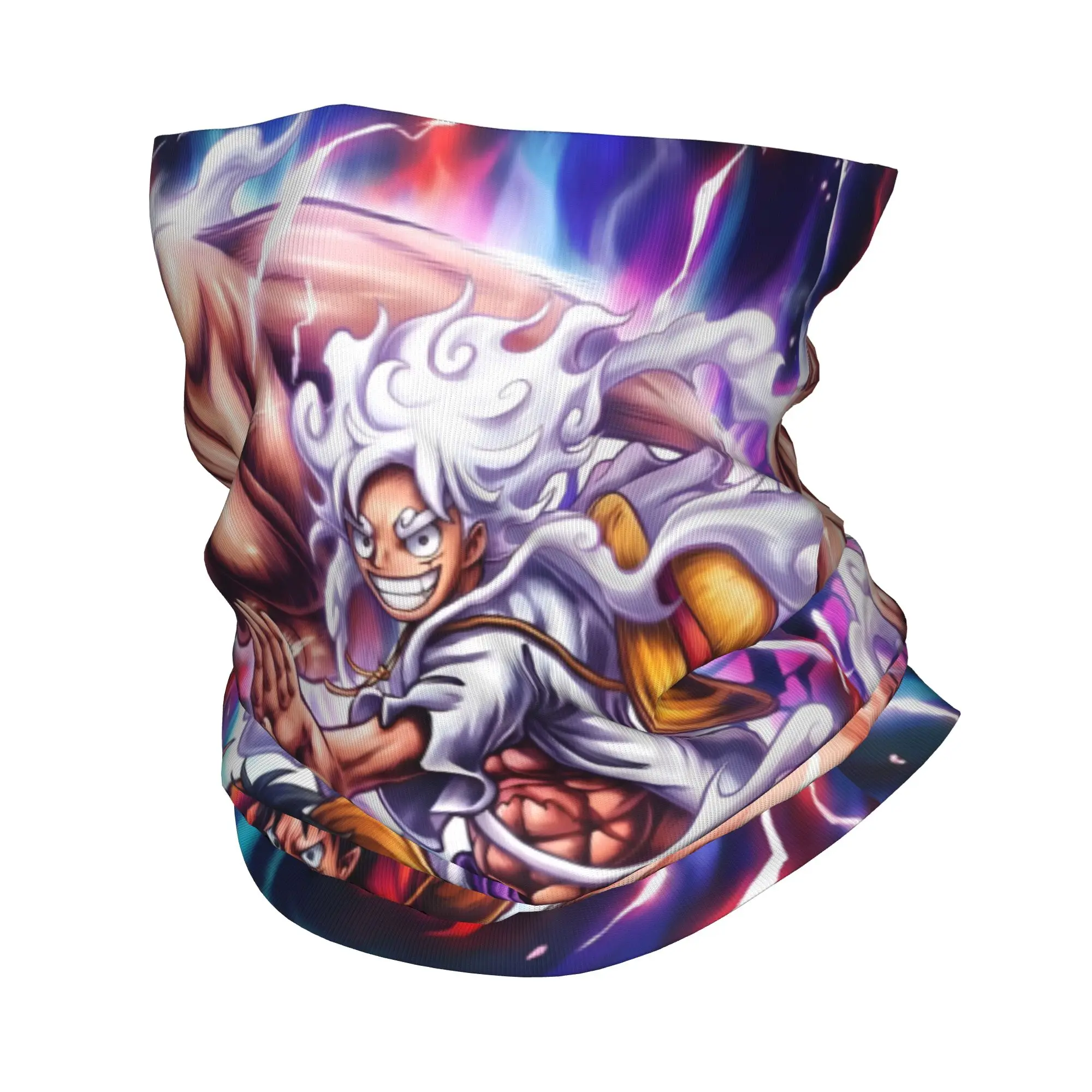 Custom One P-Pieces Luffy Cartoon Bandana Winter Neck Warmer Men Windproof Wrap Face Scarf for Hiking Manga  Gaiter Headband