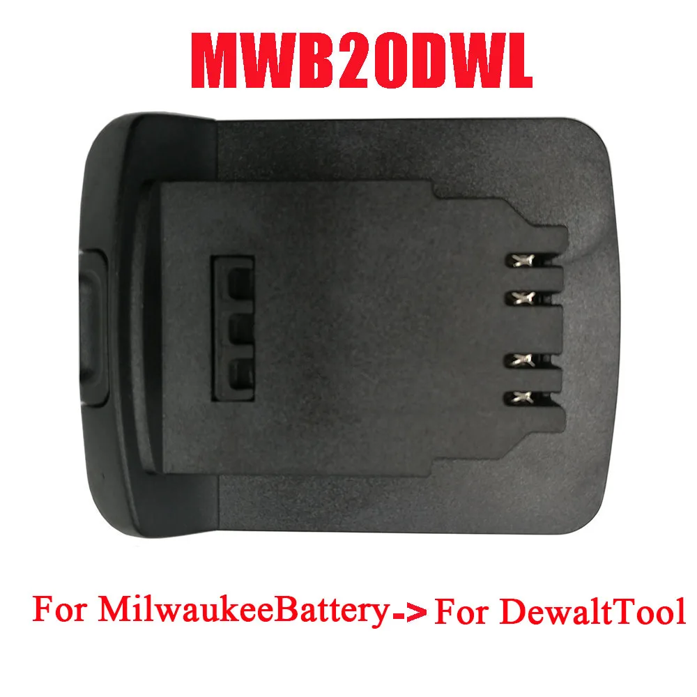 MWB20DWL Adapter Converter Use for Milwaukee 18V Li-ion Battery for M18 on for De Walt 18V 20V Lithium Electric Power Tools