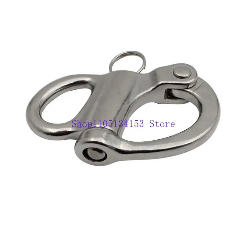 

Kl23 Фиксированная защелкивающаяся скоба из нержавеющей стали Быстросъемная скоба Морской фиксированный карабинный крюк