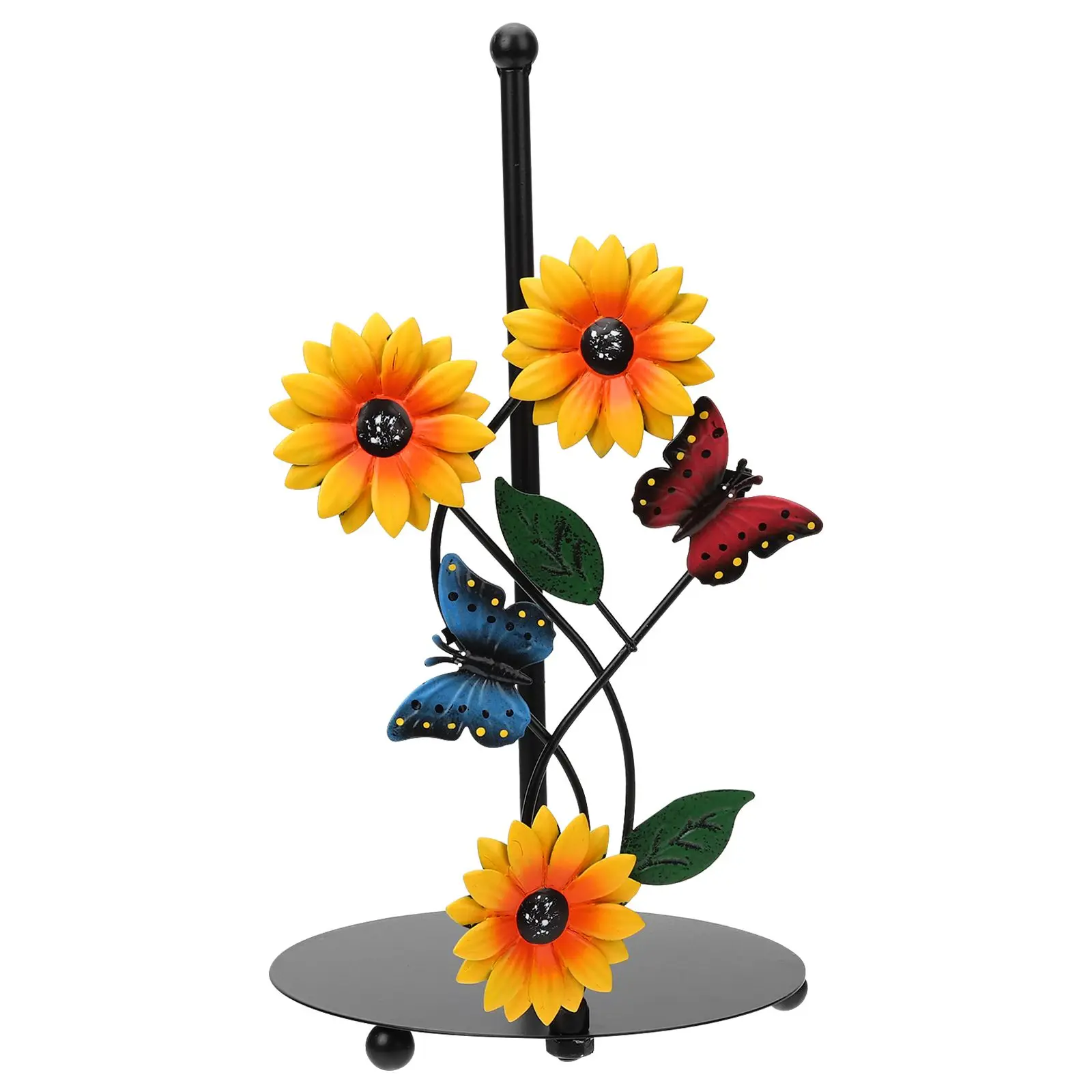 

Iron Paper Holder Vertical Farmhouse Kitchen Sunflower Rack Heavy Duty Metal Home Decor Gift Toilet Paper Holder Idea