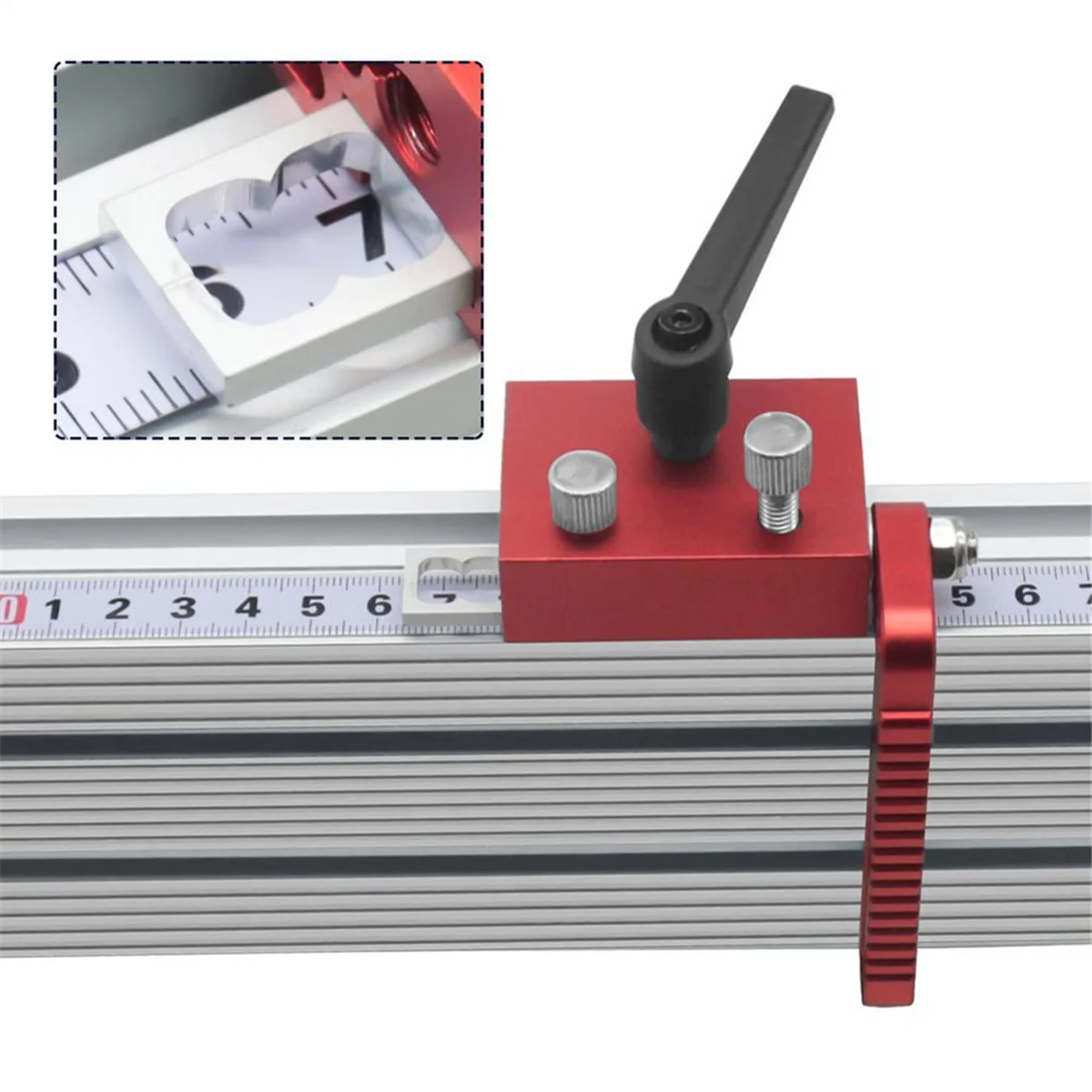 

A002 Miter Track Stop for Woodworking Type 75 Aluminium Alloy Manual Adjustable Miter Stop Block Woodworking Limiter A