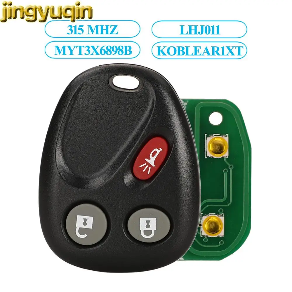 

Jingyuqin 315MHZ LHJ011/MYT3X6898B/KOBLEAR1XT For Buick Rainier Hummer H2 GMC Yukon Chevrolet Suburban 1500 Pontiac Remote Key