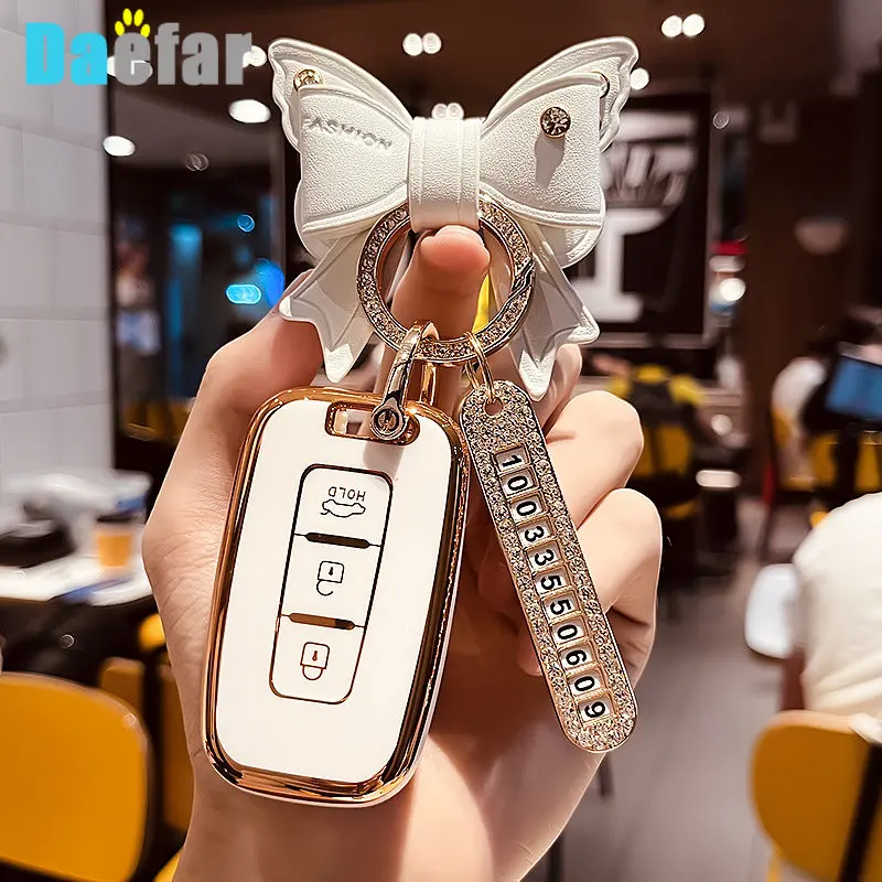 3 4 tasten Weiche TPU Auto Key Fob Shell Abdeckung Für KIA Forte Sportage K2 K5 Für Hyundai Genesis Coupe sonata ix35 Smart key Fall