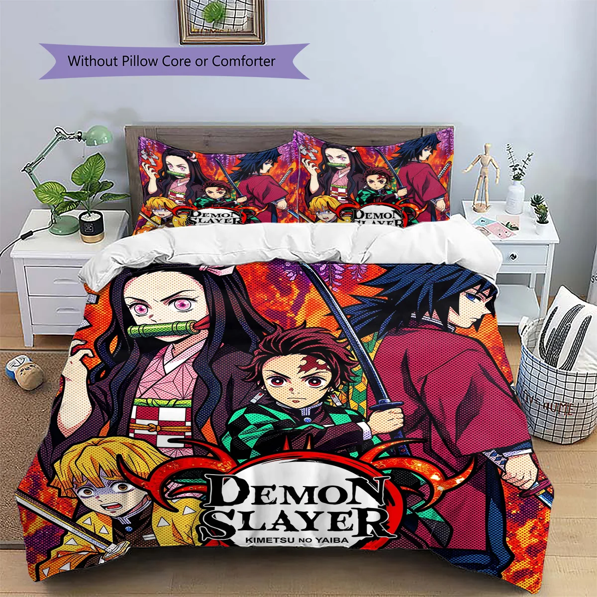 Tokyo Ghoul Anime Patterned Pillowcase & Duvet Cover Set Bedroom Bedding Decor Excellent Gift for Enthusiasts YUN6516