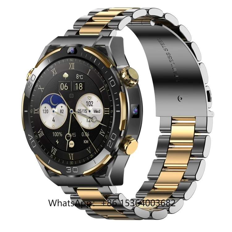 TJXL-Оптовая мода Роскошные T7 1,5-дюймовые 4G LTE Android 10 Смарт-часы 6 ГБ + 128 ГБ Восьмиядерный пульс Кислород в крови Sport Smartw