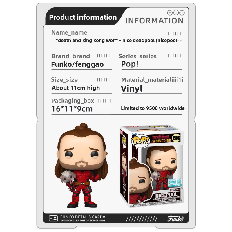 Funko POP Marvel Deadpool & Wolverine: Nicepool Global Limited Edition - Peripheral Action Figure, Trendy Toy Ornament Doll Gift - Image 5