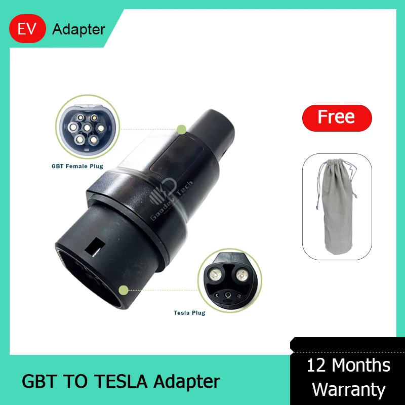 EV Charger GBT GB/T Standard Charger To Tesla TPC NACS Connector Adapter Model S X Y 3