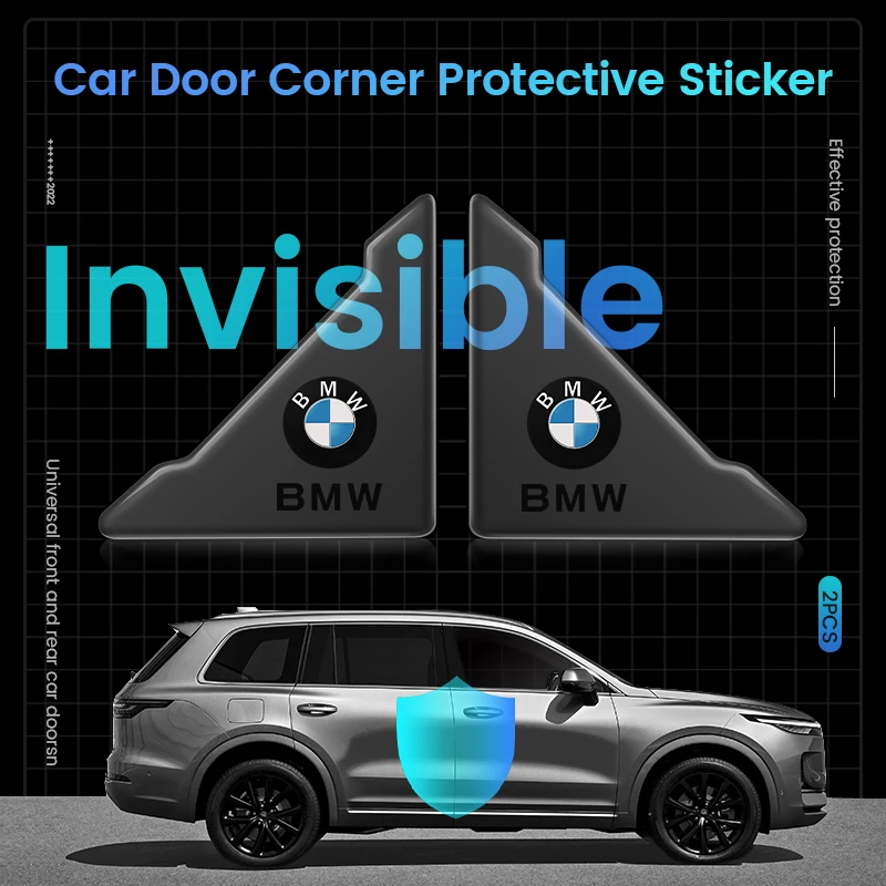 2PCS Car Door Corner Cover Bumper Crash Protection Stickers For BMW F07 F34 F10 F20 F48 F39 F30 F25 F26 F15 F16 F22 F32 E90