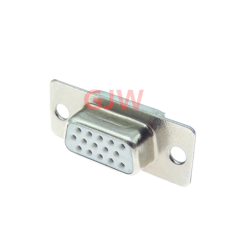 5pcs HD D-SUB DB15 15 Pin Male Female Standard Solder Type VGA Socket Connector Converter Adapter 3 Rows 15P