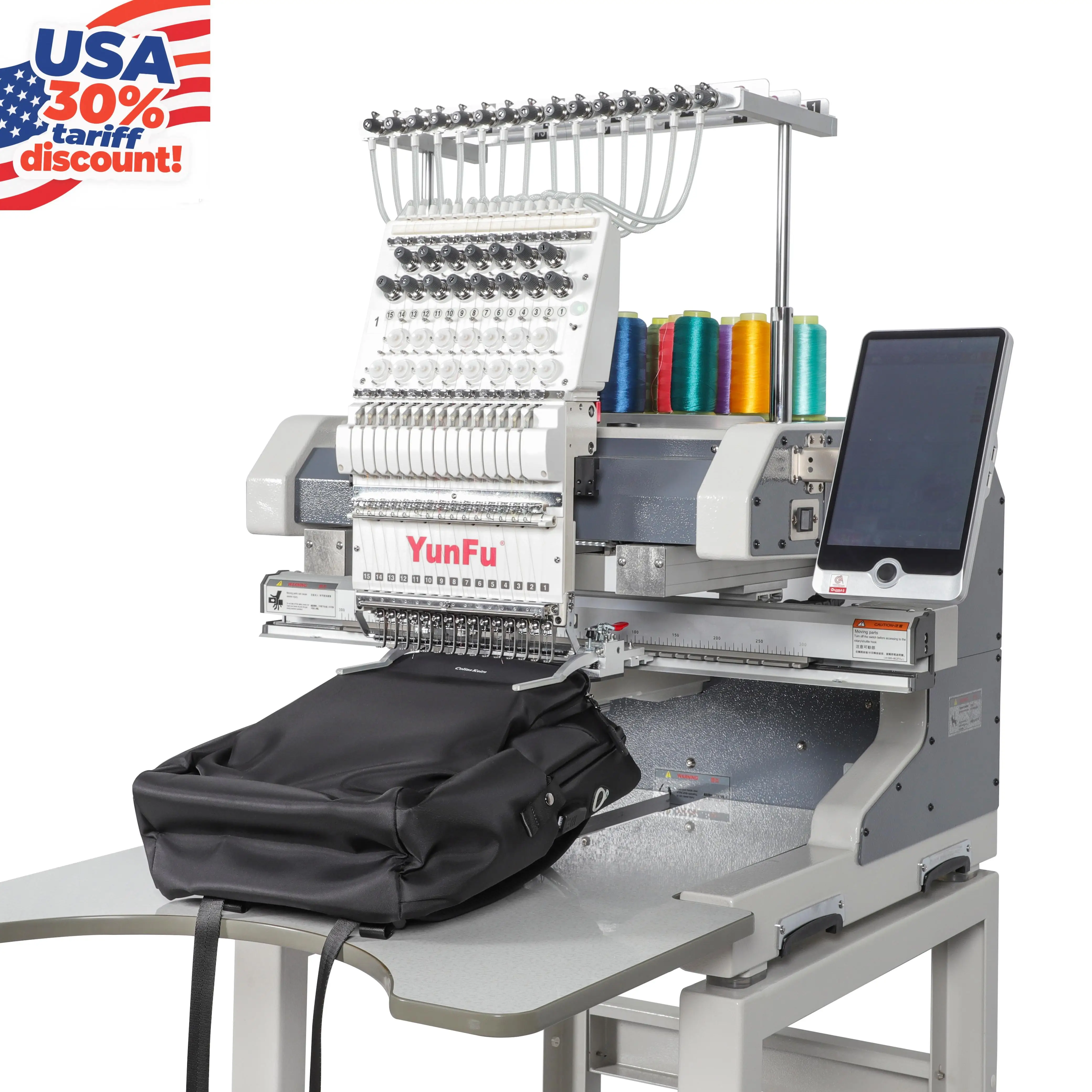 12-15 Needle Home Use Computerized Embroidery Machine Single Head Dahao A15 Pro For Shirts Printing For Urgent Orders