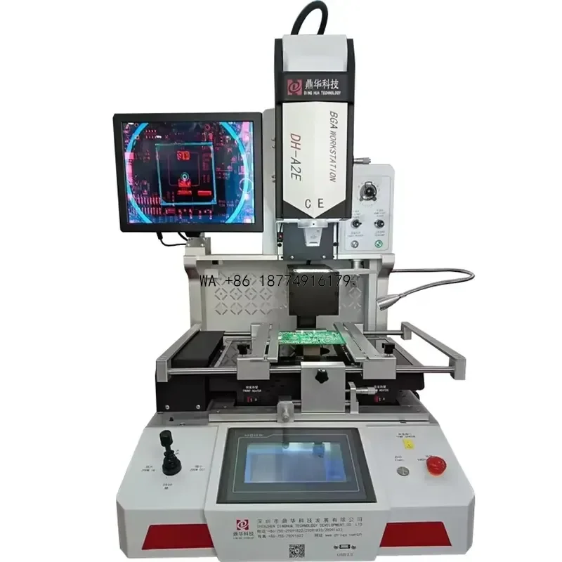 wmwmnu Dinghua BGA Rework DH-A2E Optical Hot Air Soldering Tool Semi-Automatic Reballing ECU PCB CPU Phone