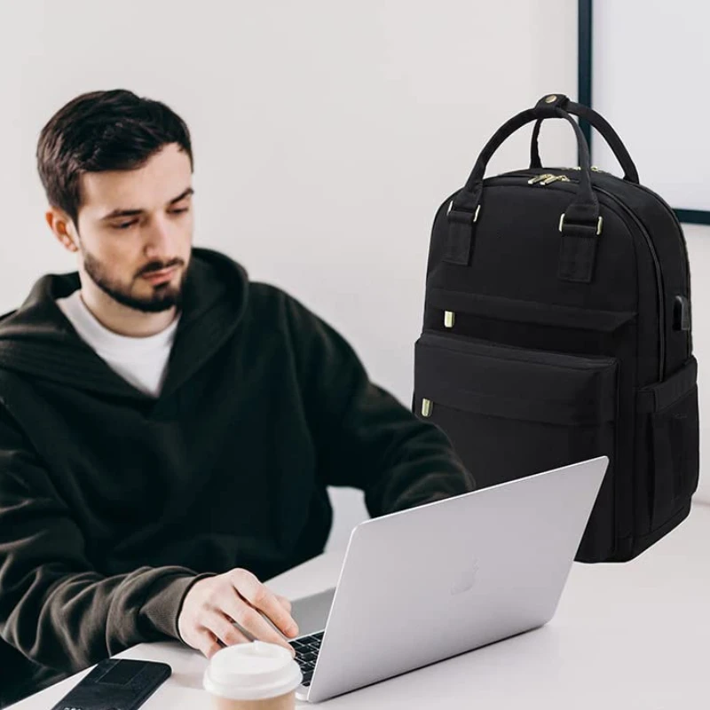 Versatile Laptop Bag - Multi-Functional Business Backpack for Outdoor Travel, School, and Valentines Gifts with Casual Style