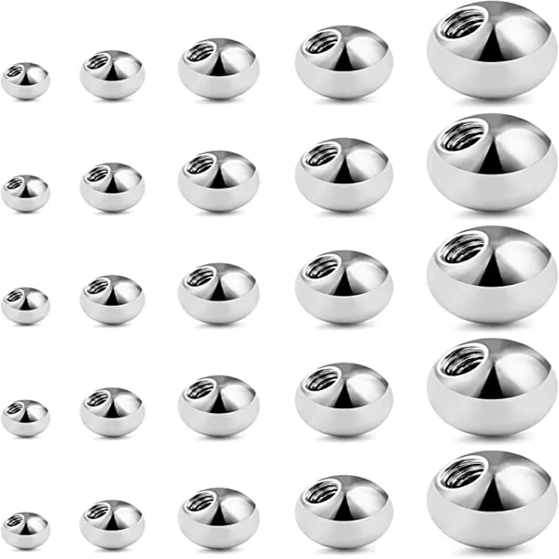 

500pcs Body Jewelry - 316 Stainless Steel Balls Cone Replacement Lip/Labret/Eyebrow/Tongue/Navel Replace Body Piercing 16G 14G