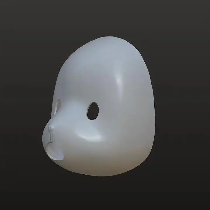 Furuits Headbase Mask Skull 3D Printing Resin Head Shell  DIY Material Fursuit Partial Bear Cosplay Rare