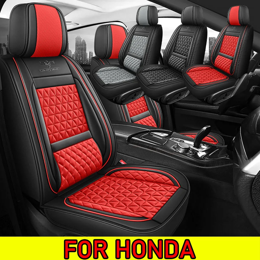 

Чехол на автомобильное сиденье для HONDA, высококачественный водонепроницаемый износостойкий мягкий и удобный чехол на сиденье из искусственной кожи