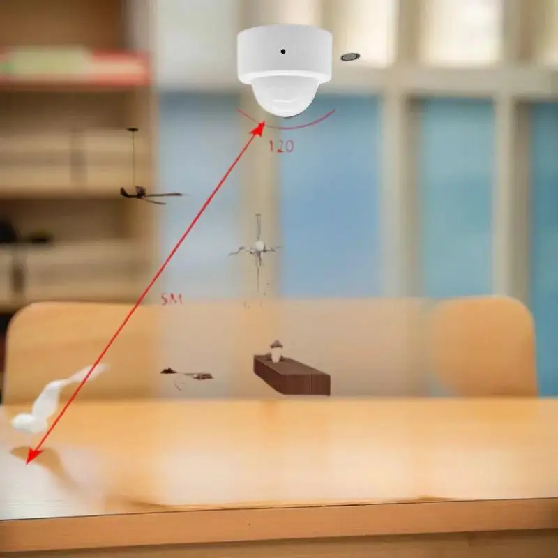 PIR Motion Detector with Zigbee for Home Assistant, Infrared Human Body Security Alarm Sensor