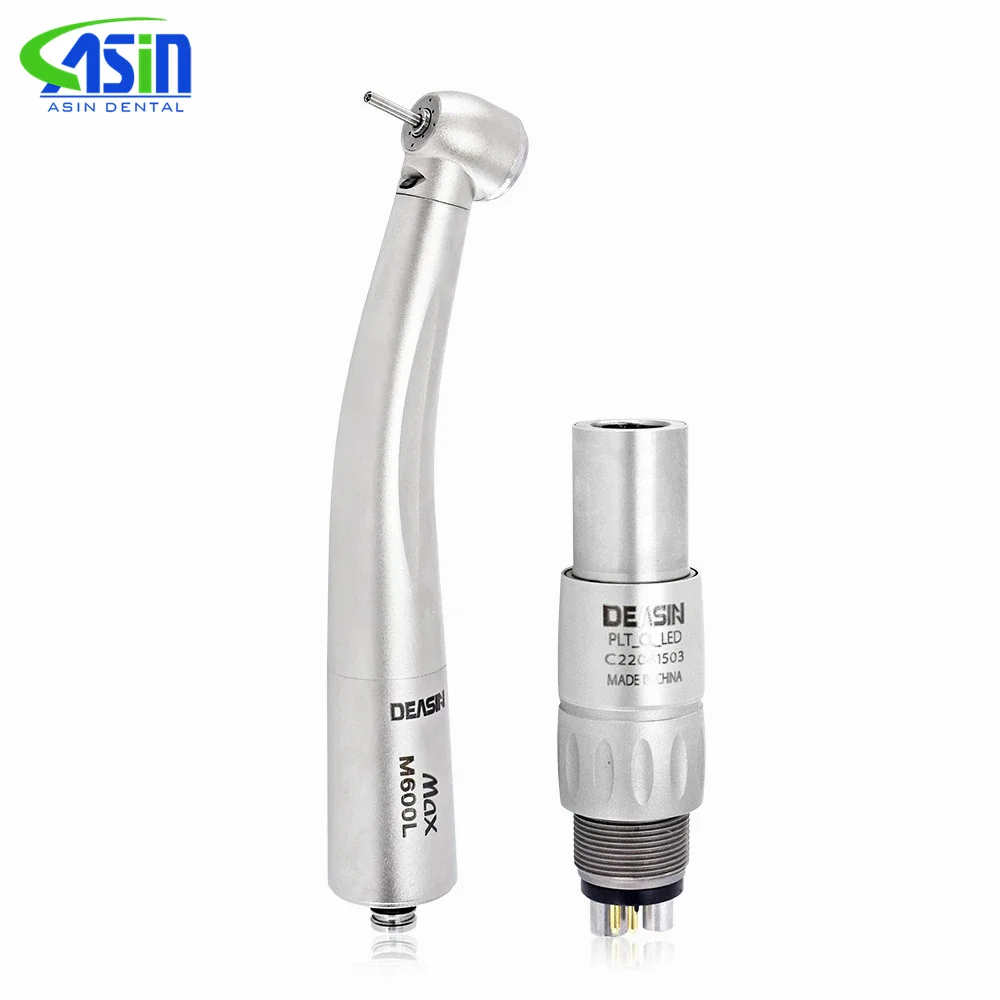 Dental LED Fibre Optic High Speed Handpiece Dental Air Turbine Coupling Coupler Adaptor MAX M600L