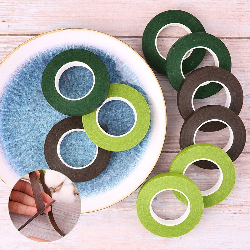 1 Pcs Floriculture Tape Self-adhesive Bouquet Floral Stem Paper Tapes Stamen Wrapping Florist DIY Decorative