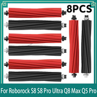 Roller Brush For Roborock S8 S8 Pro Ultra S8+ G20 Q8 Max Q8 Max Plus Q5 Pro Q5 Pro+ Robot Vacuum Spare Parts Main Brushes