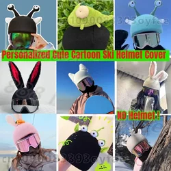 Helmet Cover Cute Cartoon Decoration Single and Double Board Unisex Universal Ski Helmet Cover Warm Headgear