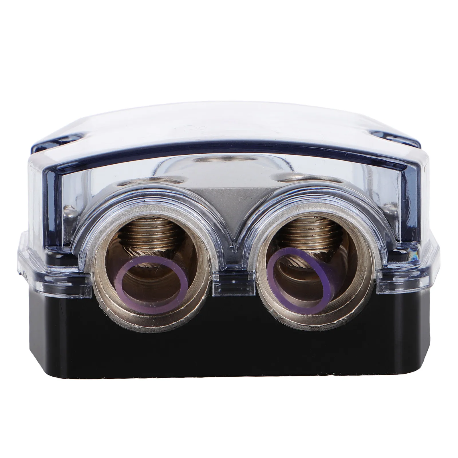 Dual Way Car Audio Power Distribution Block 2 Way Amp Splitter Car Amplifier Circuit Protector Audio Power Divider