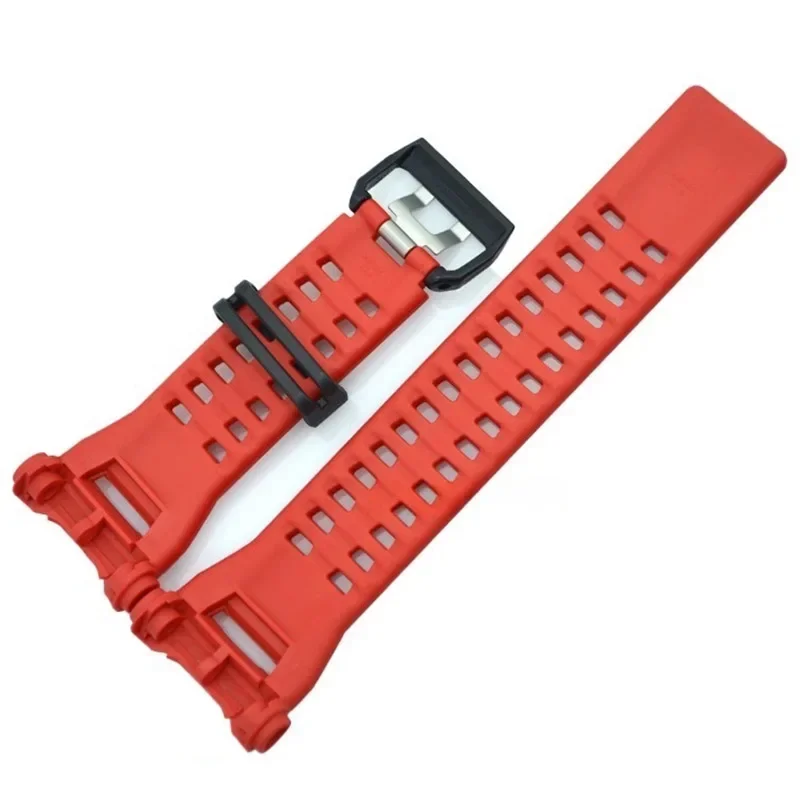 

GSW-H1000 Resin Rubber Strap for Casio GSW-H1000-1A Series Black Red Watch Band Waterproof Sports Silicone Bracelet Wristband
