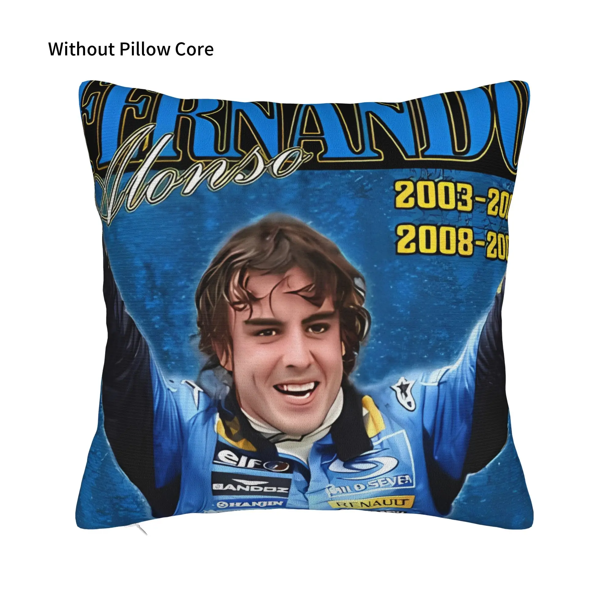 Fernando Alonso Tribute Bootleg Winter Holiday Farmhouse Home Deco Fernando Pillow Cover Soft Durable