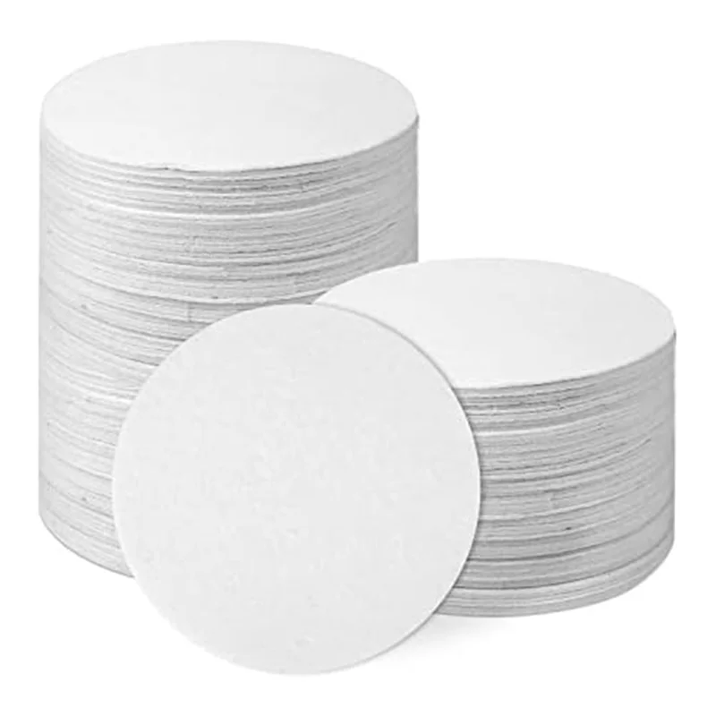 LICE-100Pcs Microwave Kiln Paper Round, High Temperature Kiln Paper Shelf Paper For DIY Glass Fusing Crafts