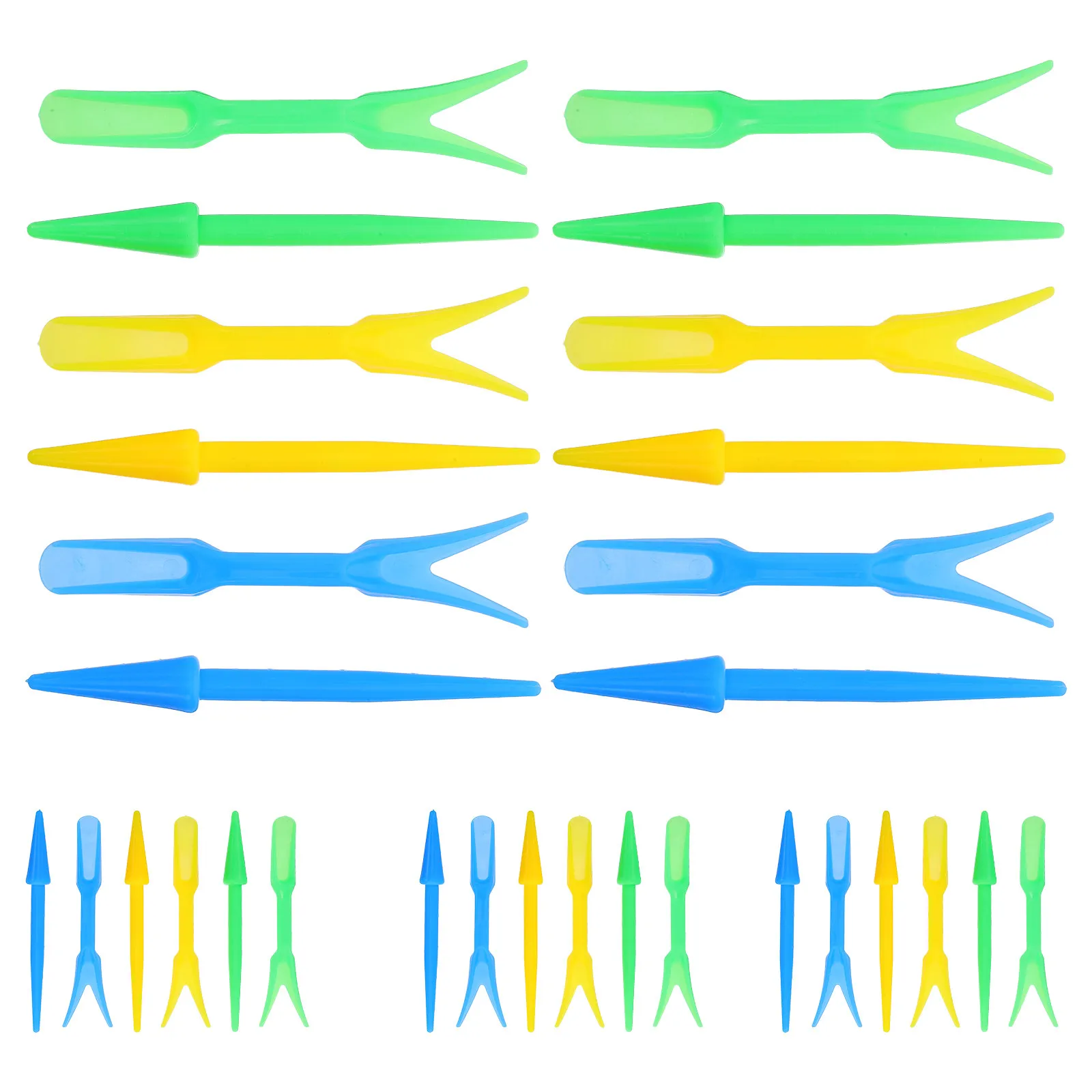 

15Set Garden Dibber Plastic Mini Hand Widger Tool for Seedling Transplanting Sowing Digging Planting Tool Garden Mini Dibber