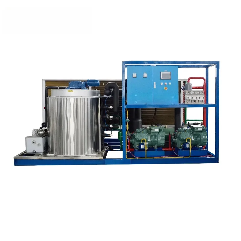 Custom Seawater Flake Ice  Maker  With Outer Cover to Protect It From Seawater and Sea Wind