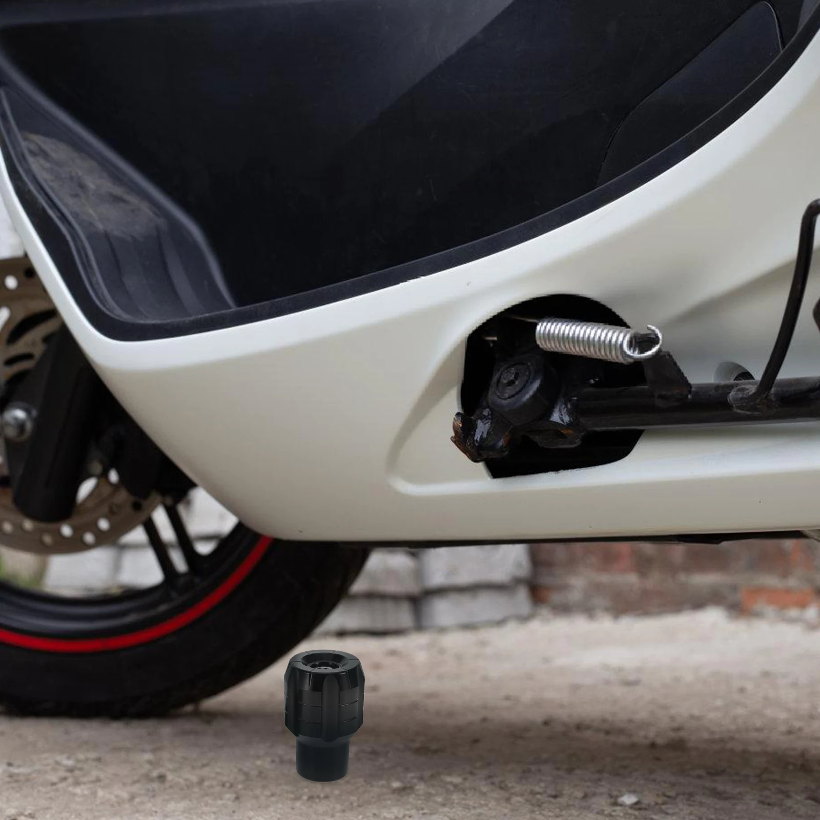 

2pcs Electric Bike Foot Peg Cover Heavy Duty Aluminum Alloy Peg Pedal Protector Slip Resistant End Plug For E-Bike Accessories
