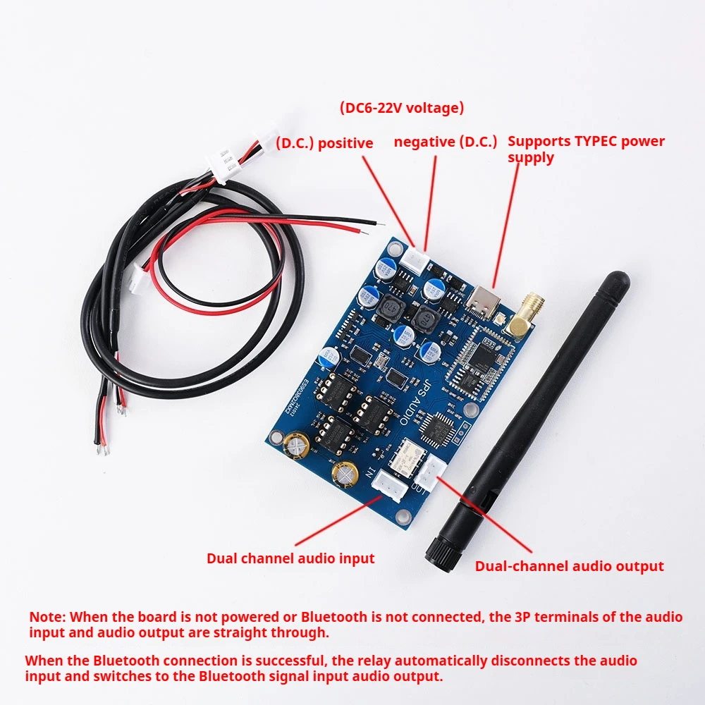 QCC3084 Bluetooth 5.4 réception sans fil double ES9038 carte de décodage DAC NE5532 double OP AMP prise en charge LDAC/APTX