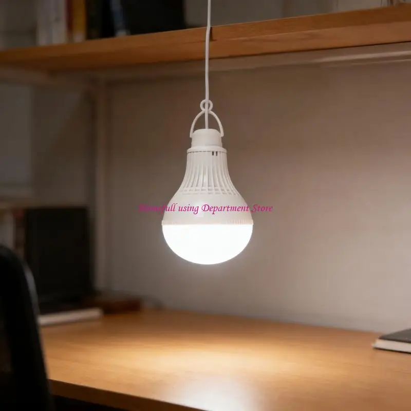 5W LED Bulb With Push Button Control Hanging Tent Lamp Portable LED Camp Light for Work BBQ Fishing Repair Enduring