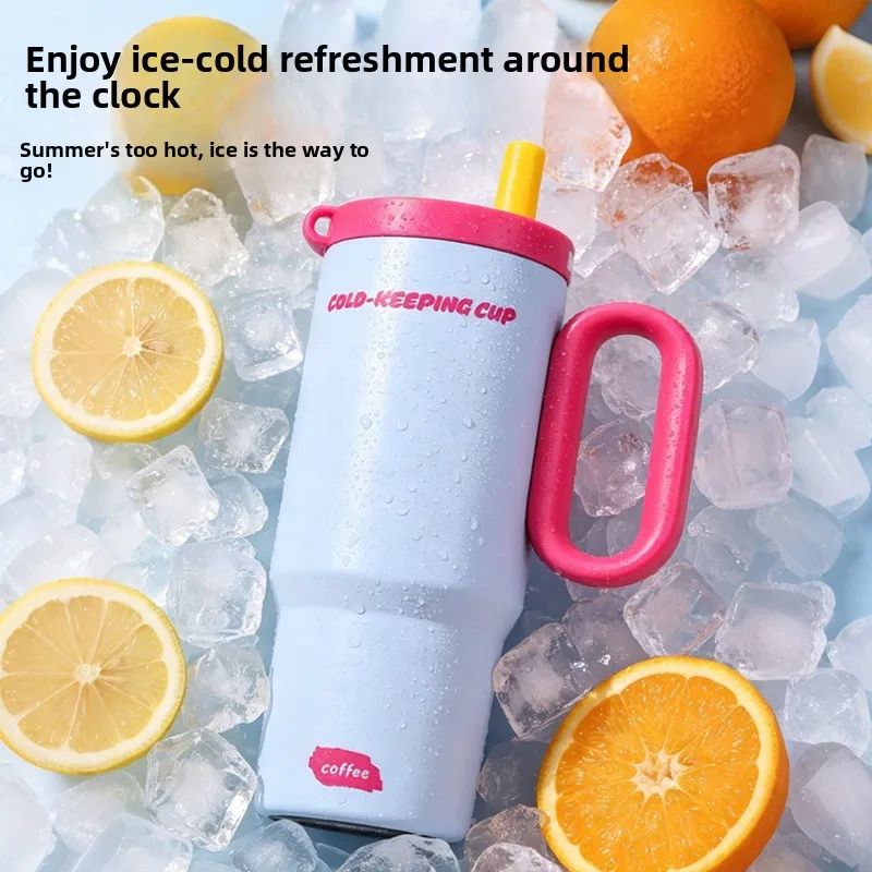 Large Capacity Ice Bully Cup 316 Stainless Steel Insulated Tumbler for Women Luxury High End Cold Water Bottle