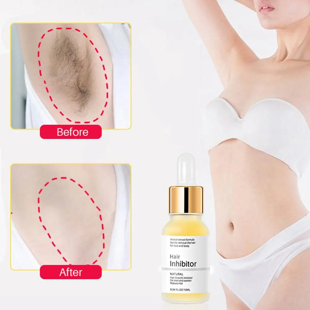 

Permanent Hair inhibition Serum Painless Hair Remover Armpit Legs Arms Inhibitor Depilatory Body Cream Care For Men F2L8