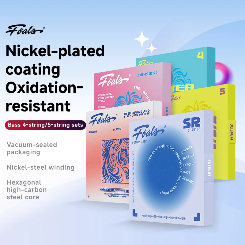 FOALS Bass Strings (4-string & 5-string) – Suitable for Advanced Practice, Professional Recording, and Live Performance