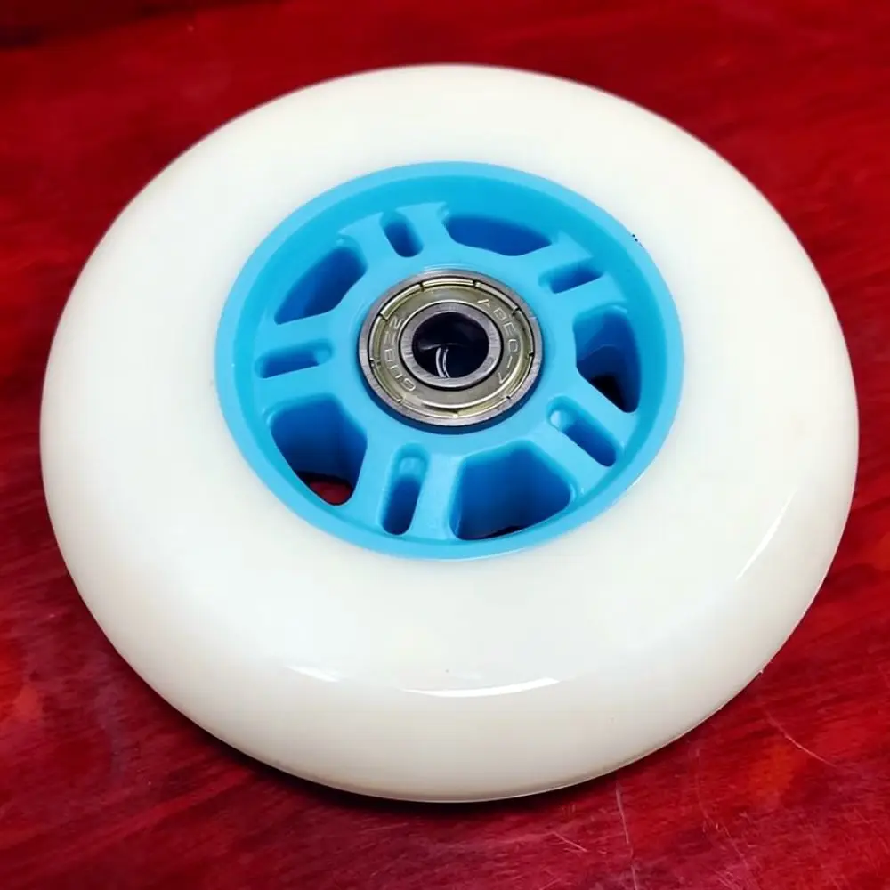 Premium 100mm PU Roller Skate Wheels High Elasticity Polyurethane Spare Accessories For Scooter Cart Smooth Glide