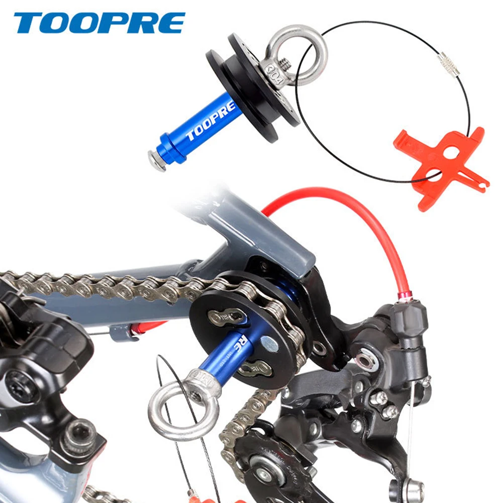 TOOPRE Bicycle Chain Keeper Holder MTB Road Bike Washing Cleaning Chain Fixer Tensioner Tools Cycling Replacement Accessories