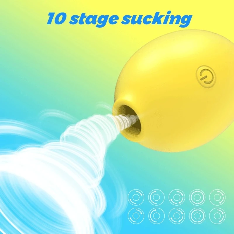 10 stage sucking modes visual chart with airflow swirls for female vibrator