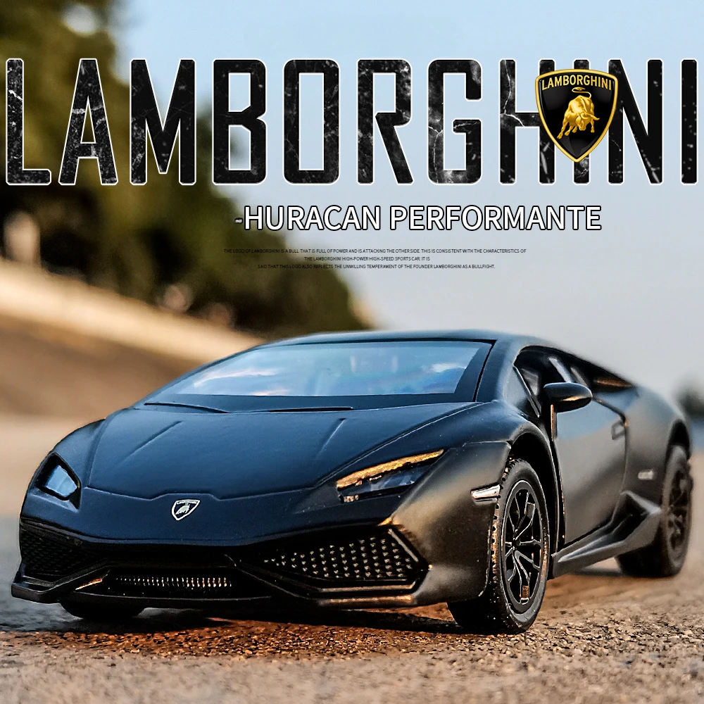 

1/36 Lamborghini Huracan Alloy Diecast Toy Car Model With 2 Doors Opened Pull Back Rubber Tire Collectable For Kid Boy Girl Gift