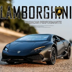 1/36 Lamborghini Huracan Alloy Diecast Toy Car Model With 2 Doors Opened Pull Back Rubber Tire Collectable For Kid Boy Girl Gift