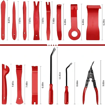 Car Interior Trim Removal Tool Kit, Auto Plastic Clips Puller Set for DIY Panel Disassembly