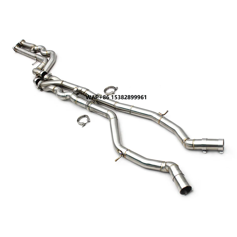 New Design Z Pipe Equal Length Midpipe for  M3/M4 F80/F82/F83 3.0T 2015-2017 Stainless Steel 63mm Exhaust Middle Pipe