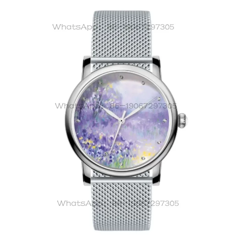 Purple iris INS style super ethereal birthday watch gift for girlfriend