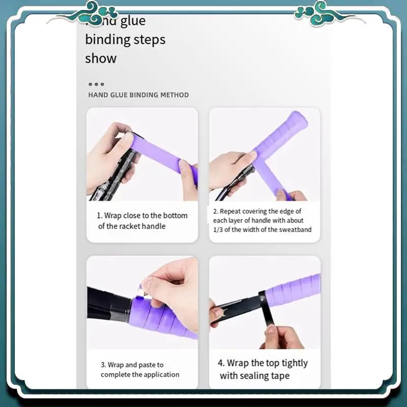 

Reliable Badminton Racket Grip With Tennis Racket Non-Slip Wear-Resistant Gloves Fishing Rod Non-Slip Grip