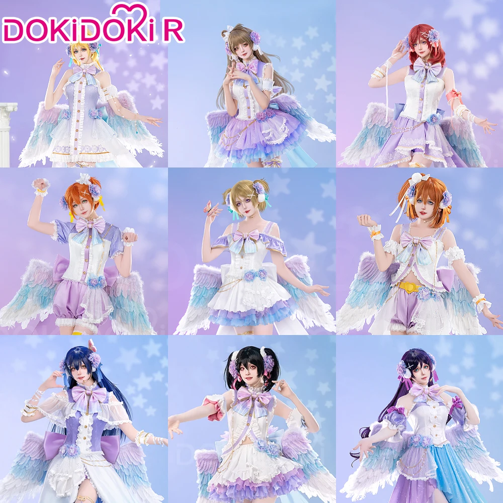 

LoveLive! Anime Cosplay Costume - Tojo Nozomi Umi Kotori Minami Hanayo Honoka Rin Maki Eli White Day Angel Wings Set