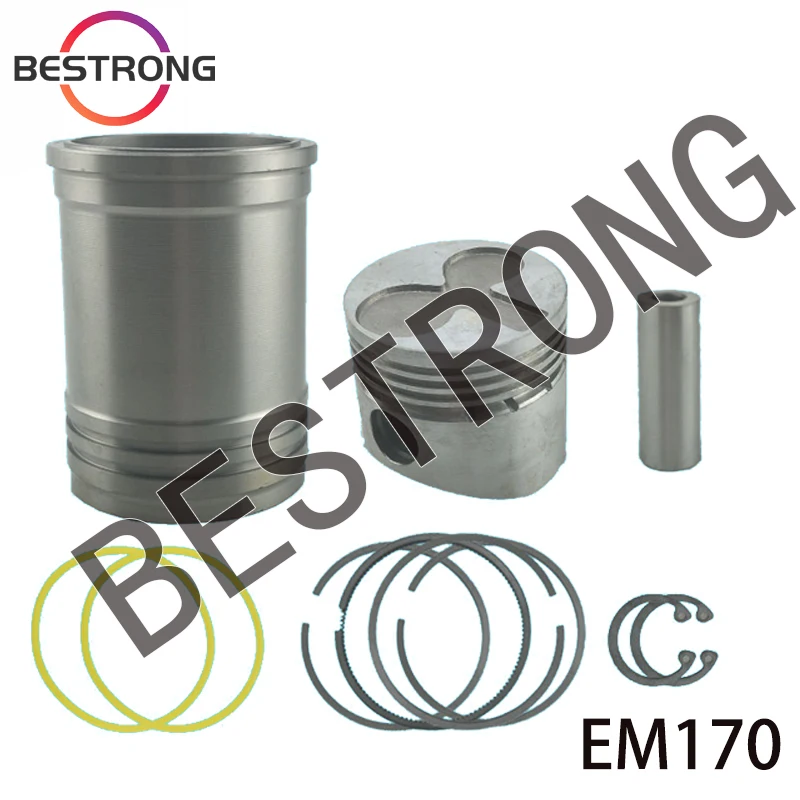 

Overhaul Piston and Cylinder Liner Kit For EMEI EM170 EM175 EM178 EM180 Diesel Engine Spare Parts