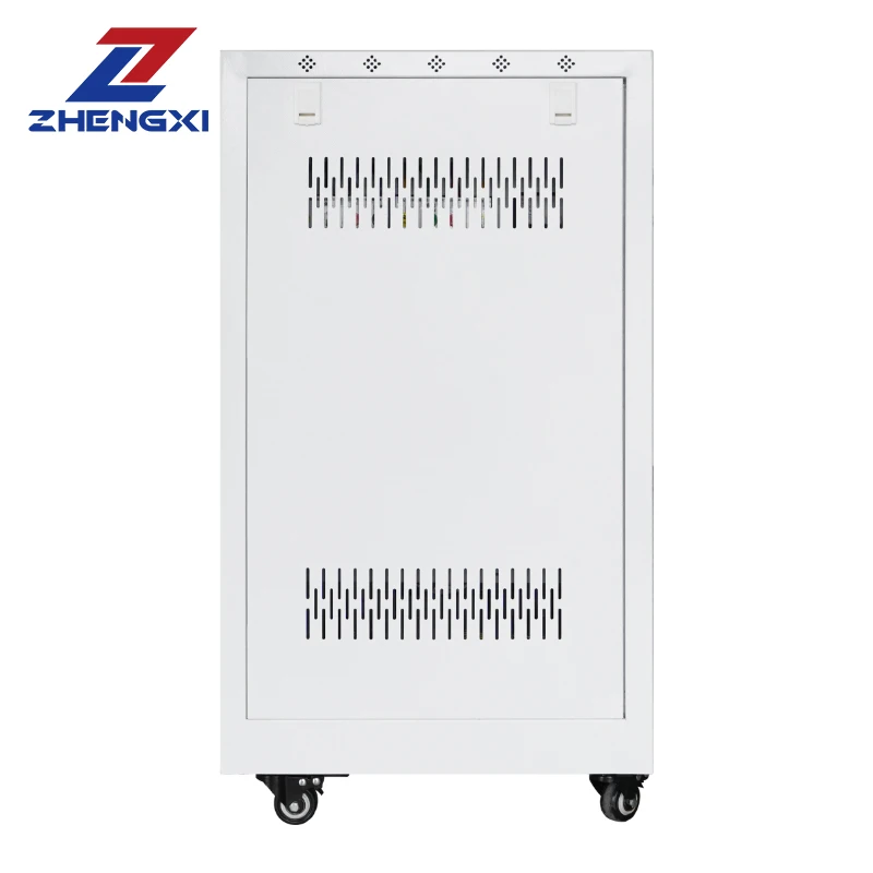 Factory price AVR automatic 30KVA 50KVA three phase servo voltage stabilizer regulator 380V voltage stabilizer with certificates