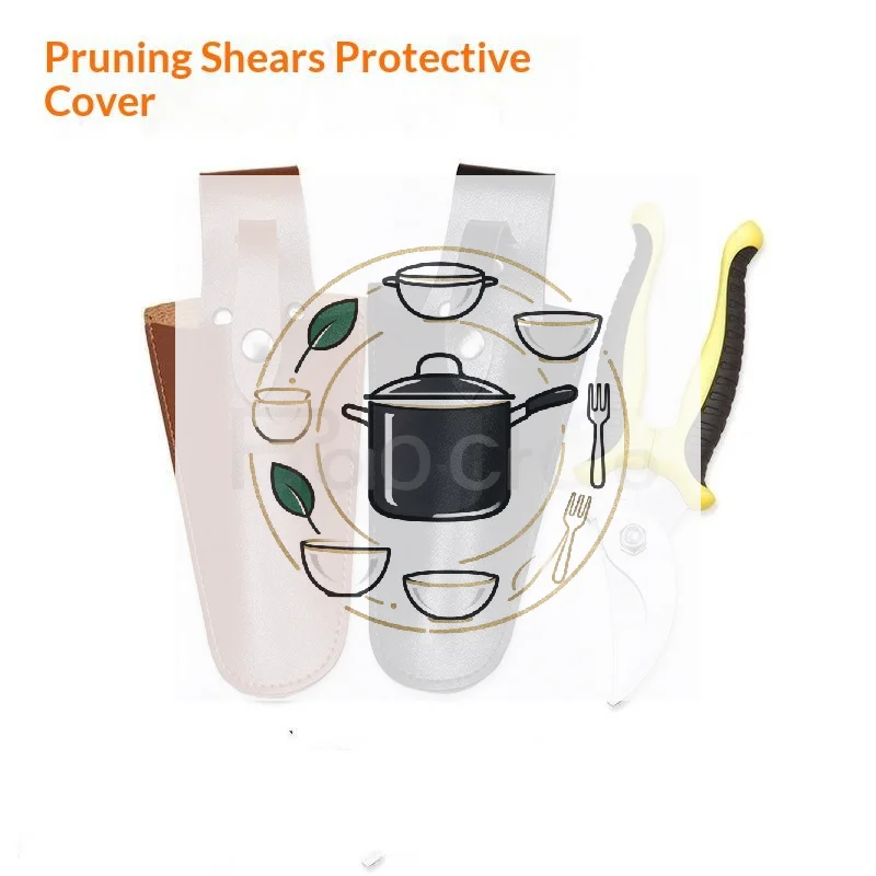 1Pc Gardening Pruning Tool Pouch Leather Tool Bag Electrician Waist Holder Portable Buckle Storage For Pliers And Trimming