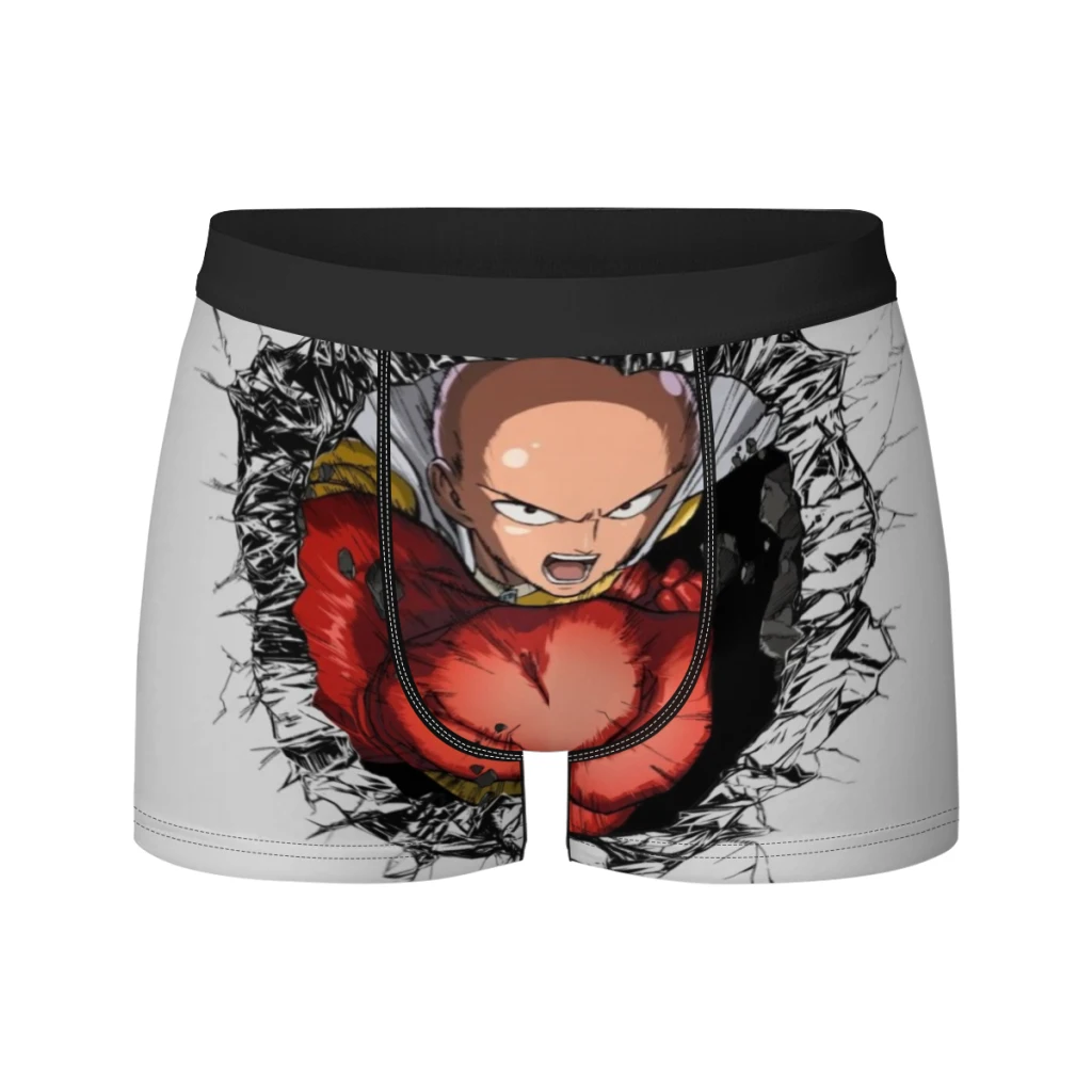 

Hot-Anime-One-Punch-Man Breathable milk Silk Boyshorts Elastic Men's Underwear 3D Boxer Shorts Boxer Briefs